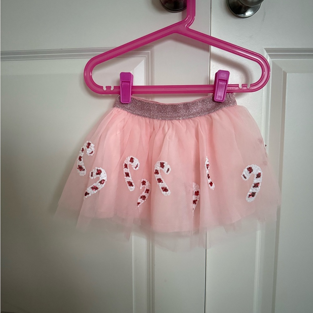 Angel Dear Pink candy cane Tulle Skirt